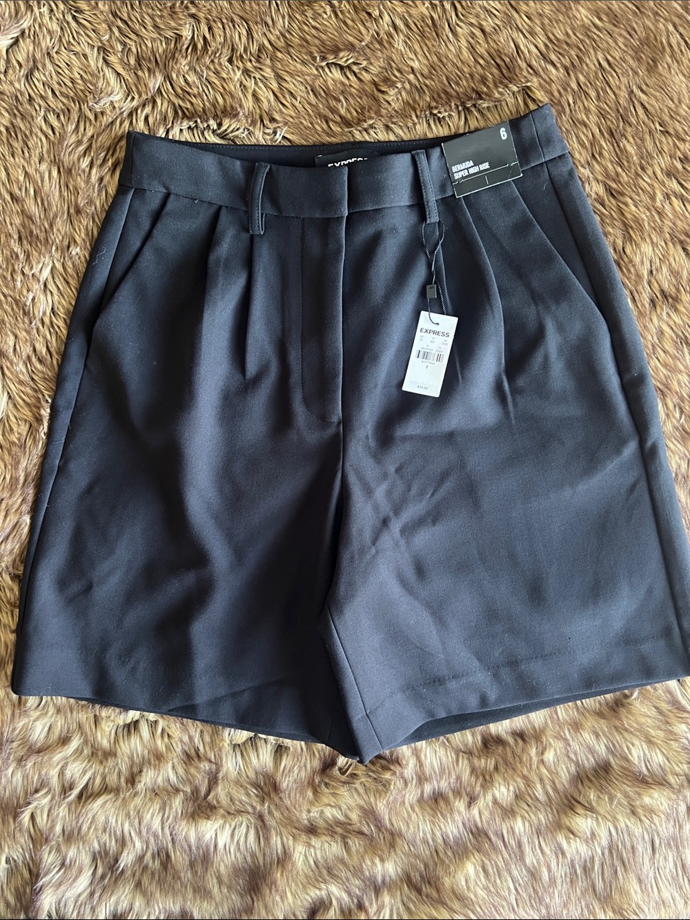 NWT Express Super High Rise Bermuda Shorts